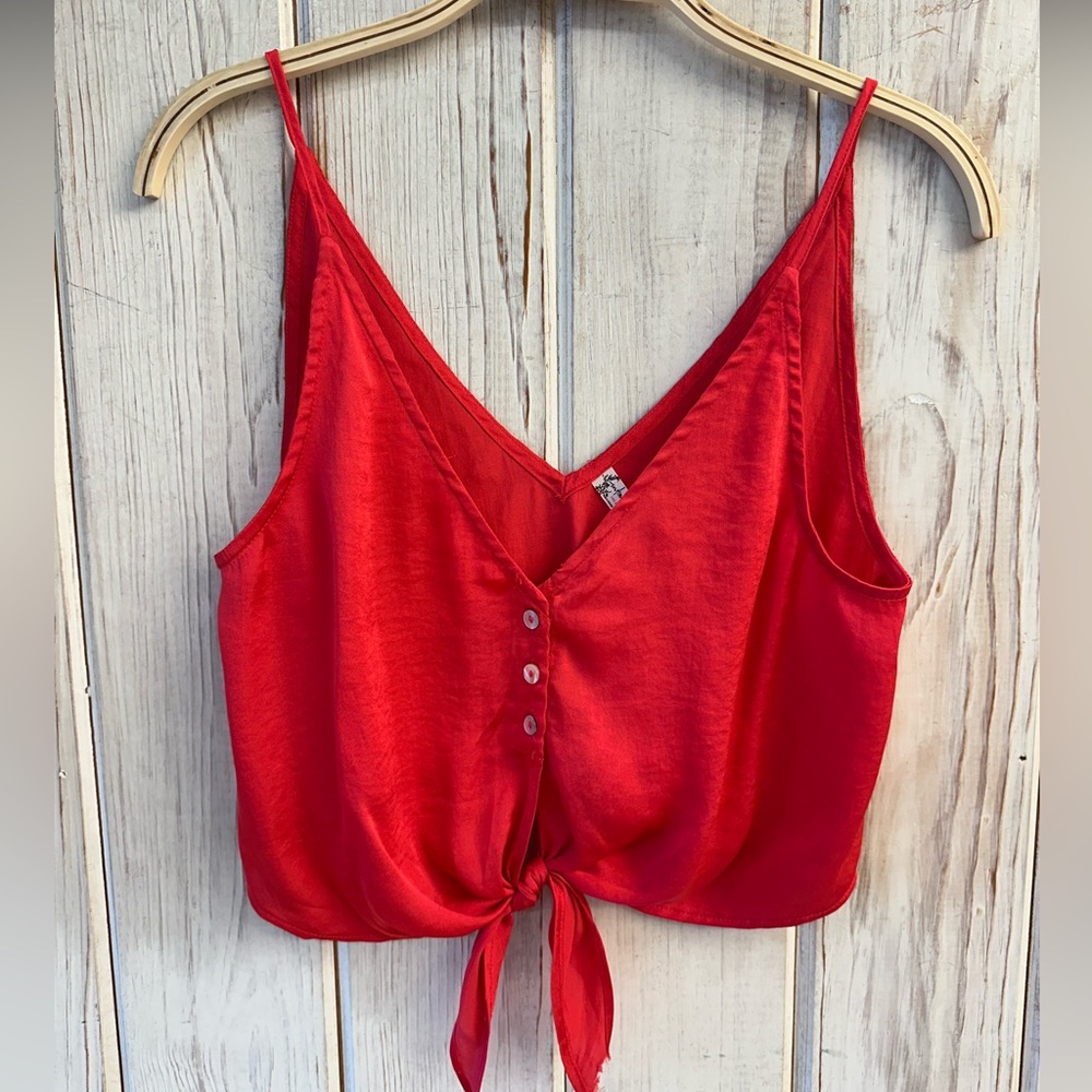 Free people cherry red tank top